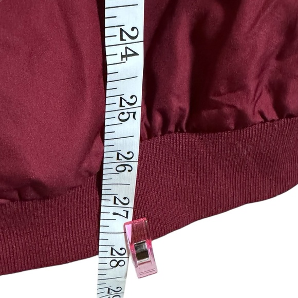 Vintage 90s Reversible Nylon Windbreaker Pullover Maroon Black Men’s XL - Picture 6 of 8
